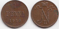 Finnland - Finland 1 Penni Nikolaus II. von Russland 1894-1917 -