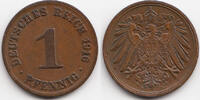 Kaiserreich 1 Pfennig großer Adler - Kupfer -