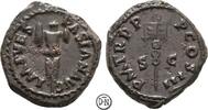 Vespasianus (69-79) Quadrans Roma, Judaea-Capta, Tropaeum / Vexillum, selten, besonders in dieser Qualität, -