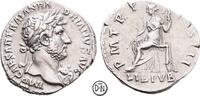 Hadrian (117-138) Denar Roma, Büste / Libertas auf Sella, äußerst selten mit Aegis-Büste, unpubliziert? -