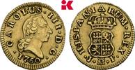 SPANIEN 1/2 Escudo Carlos III., 1759-1788. -
