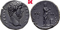 MÜNZEN DER RÖMISCHEN KAISERZEIT Æ-Sesterz, Hadrianus, 117-138 für Aelius. -