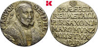 SACHSEN Silbergußmedaille Von größter Seltenheit und besonderer numismatischer Bedeutung. Ernst und Herzog Albrecht, 1482-1485. -