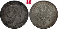 BADEN 5 Mark Sehr selten in dieser Erhaltung. Friedrich I., 1852-1907. -
