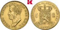 NIEDERLANDE 5 Gulden Wilhelm I., 1813-1840. -