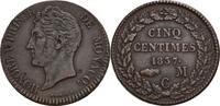Monaco, Fürstentum Cu-5 Centimes, Monaco Honoré V., 1819-1841 -