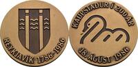 Island Bronzemedaille 1986 Auf 200 Jahre Reykyavik prägefrisch 334.69 元 含税 ＋  124.67 元 运费
