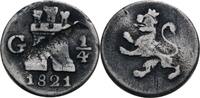 Guatemala 1/4 Real G, Guatemala 1821 Fernando VII., 1808-1821 ss, winz. ... 543.87 元 含税 ＋  124.67 元 运费