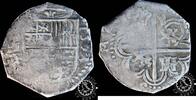 SPAIN 1 REAL - Philip II - Seville (R2. Very rare coin) -