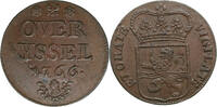 Nederland Duit Duit 1766 Overijssel -