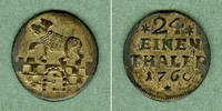 Altdeutschland 1/24 Taler Anhalt Bernburg (Groschen) 1760 vz -
