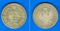 Russland & UdSSR 1/2 Rubel Russland (Poltina) 1846 MW s-ss selten -