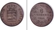 Altdeutschland 6 Kreuzer Württemberg 1840 ss+ -