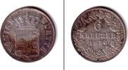 Altdeutschland 6 Kreuzer Württemberg 1856 ss-vz -
