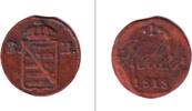 Altdeutschland 1 Heller Sachsen Hildburghausen 1818 ss -