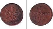 Altdeutschland Pfennig Frankfurt 1 1795 ss+ selten -