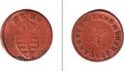 Altdeutschland 1/4 Kreuzer Sachsen Hildburghausen 1825 VARIANTE s-ss selten! -