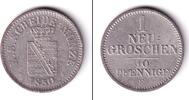 Altdeutschland 1 Groschen Sachsen 1 Neugroschen (10 Pfennige) 1850 F vz -