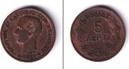 Alle Welt 5 Lepta GRIECHENLAND 1869 ss+ -