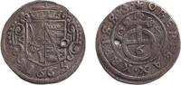Altdeutschland 1/48 Taler Sachsen 1/48 Taler / Sechser 1665 CR ss selten -