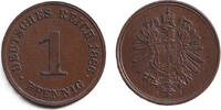 Deutsches Kaiserreich 1 Pfennig 1886 DEUTSCHES REICH 1 Pf. 1886 J (J.1) ... 552.24 元 含税 ＋  349.75 元 运费