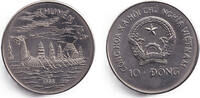 Vietnam 10 Dong VIETNAM 10 Dong 1988 KM.37 Dragon Ship vz-st selten -