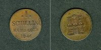 Altdeutschland 1 Shilling Hamburg 1 Schilling 1846 vz- -