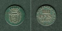 Altdeutschland 4 Pfennige Schaumburg Lippe 1802 ss+ selten -
