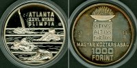 Österreich & Ungarn 1000 Forint UNGARN 1994 Olympia Atlanta SILBER PP -