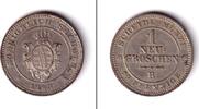 Altdeutschland 1 Groschen Sachsen 1 Neugroschen (10 Pfennige) 1863 B f.ST -