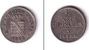 Altdeutschland 1/2 Groschen Sachsen 1/2 Neugroschen (5 Pfennige) 1855 F ERSTABSCHLAG vz -