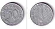 Drittes Reich 50 Reichspfennig DEUTSCHES REICH 50 Pf. 1944 D (J.372) ss -