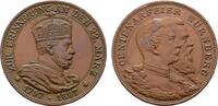 BRANDENBURG-PREUSSEN Bronzemedaille Wilhelm II., 1888-1918. -