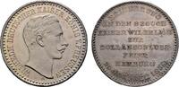 BRANDENBURG-PREUSSEN 2 Mark-förmige Silbermedaille Wilhelm II., 1888-1918. -