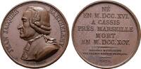 NUMISMATIKER Bronzemedaille Barthelemy, Jean J. (1716-1795). -