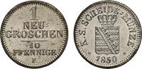 SACHSEN 1 Neugroschen (10 Pfennige) Friedrich August II., 1836-1854. -