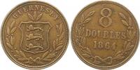 Großbritannien-Guernsey 8 Doubles Guernsey 1000 - 2100. -
