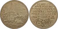 Nürnberg-Stadt Versilberte Bronzemedaille Rechenpfennige. -