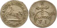 Braunschweig-Wolfenbüttel 6 Pfennig Rudolf August und Anton Ulrich 1685-1704. -