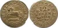 Braunschweig-Wolfenbüttel 1/12 Taler August Wilhelm 1714-1731. -