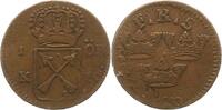 Schweden Daler Scheidemünze 1 Karl XII. 1697-1718. -