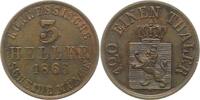 Hessen-Kassel 3 Heller Friedrich Wilhelm I. 1847-1866. -