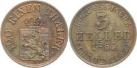 Hessen-Kassel 3 Heller Friedrich Wilhelm I. 1847-1866. -