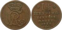 Braunschweig-Calenberg-Hannover 1 1/2 Pfennig Georg I. 1714-1727. -