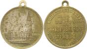Nürnberg-Stadt Tragbare, versilberte Bronzemedaille Rechenpfennige. -
