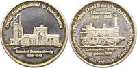 Eisenbahn Versilberte Bronzemedaille -