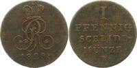 Braunschweig-Calenberg-Hannover Pfennig Georg IV. 1820-1830. -