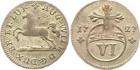 Braunschweig-Wolfenbüttel 6 Pfennig August Wilhelm 1714-1731. -