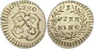 Regensburg-Stadt Pfennig 1780 Schrötlingsriss, vorzüglich + 158.98 元 含税 ＋  50.20 元 运费