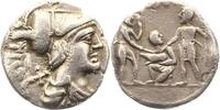 Republik Denar Titus Veturius 137 vor Chr.. -